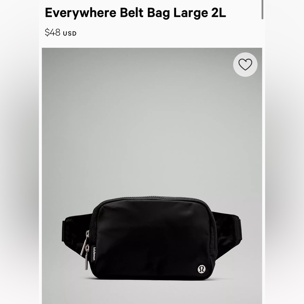 Lululemon everywhere 2L belt bag
